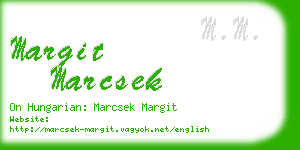 margit marcsek business card